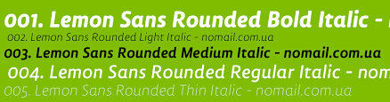 Fuente Lemon Sans Rounded Condensed