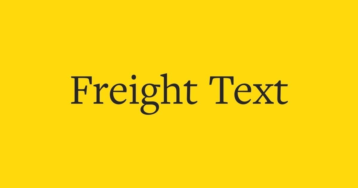 Fuente FreightText