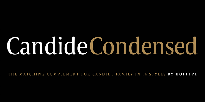 Fuente Candide Condensed