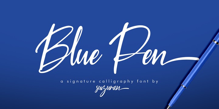 Fuente Blue Pen