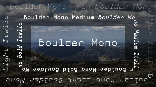 Fuente Boulder Mono