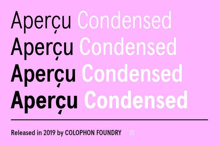 Fuente Apercu Condensed Pro