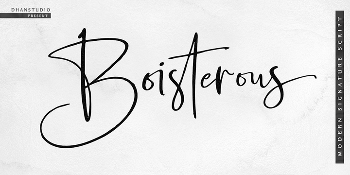 Fuente Boisterous Script