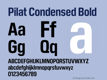 Fuente Pilat Condensed