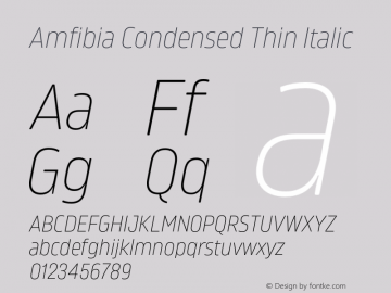 Fuente Amfibia Condensed