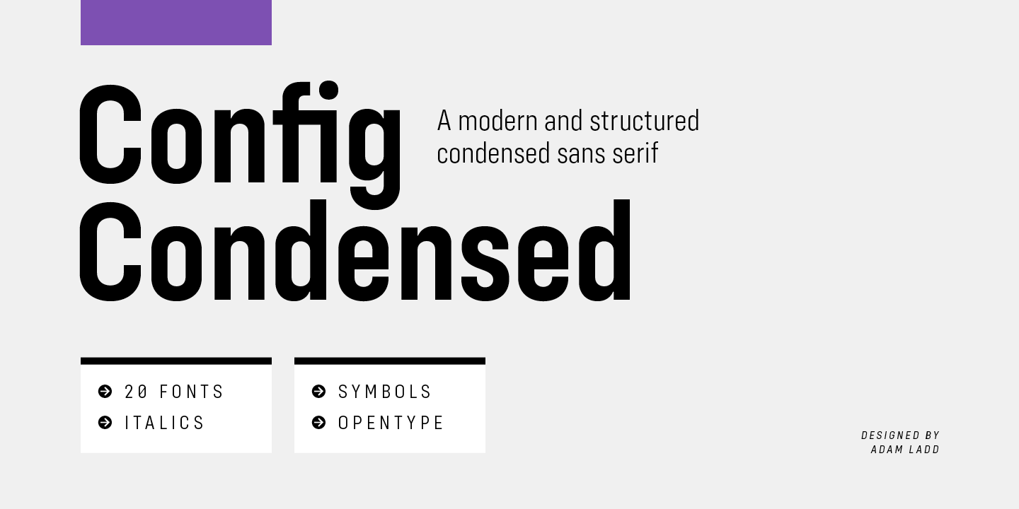 Fuente Config Condensed