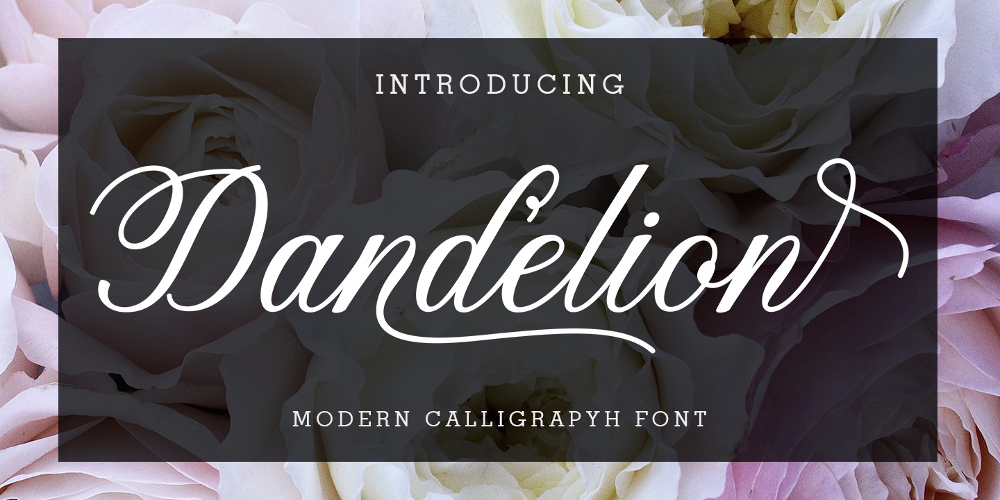 Fuente Dandelion Script