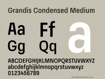 Fuente Grandis Condensed