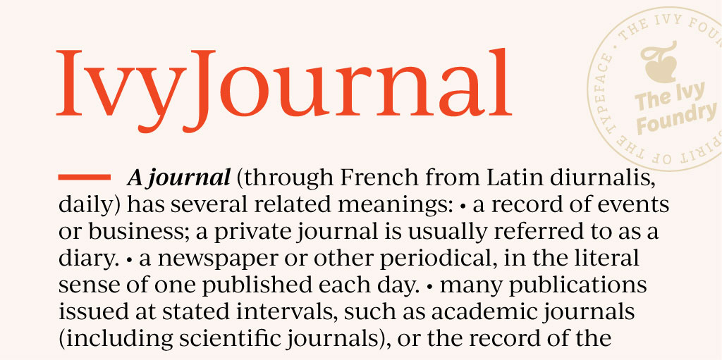 Fuente Ivy Journal