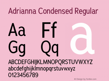 Fuente Adrianna Condensed