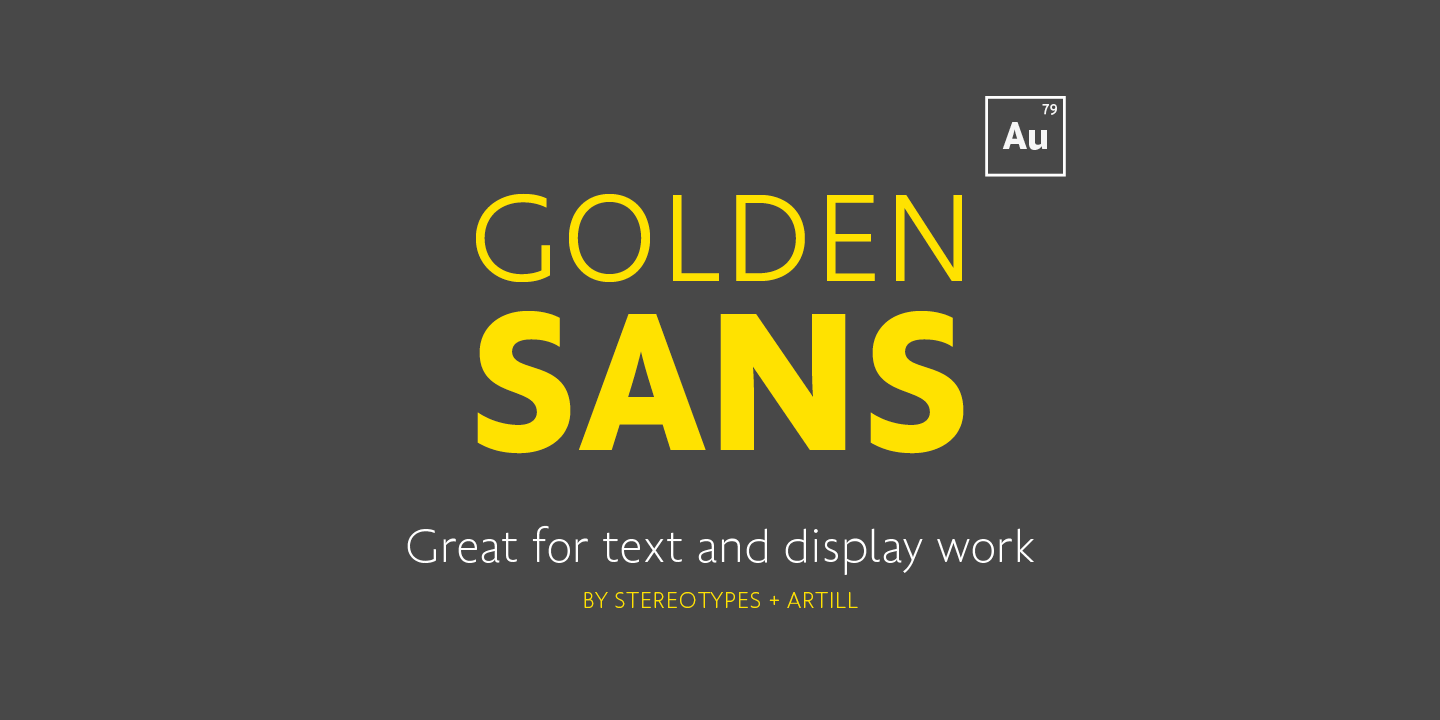 Fuente Golden Sans