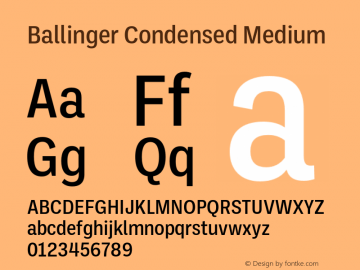 Fuente Ballinger Condensed