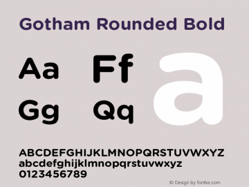 Fuente Gotham Rounded