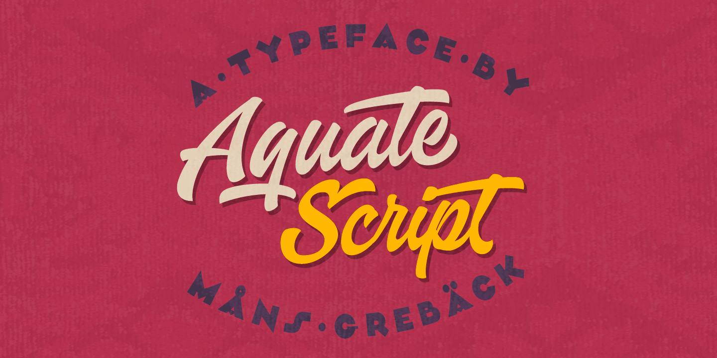 Fuente Aquate Script