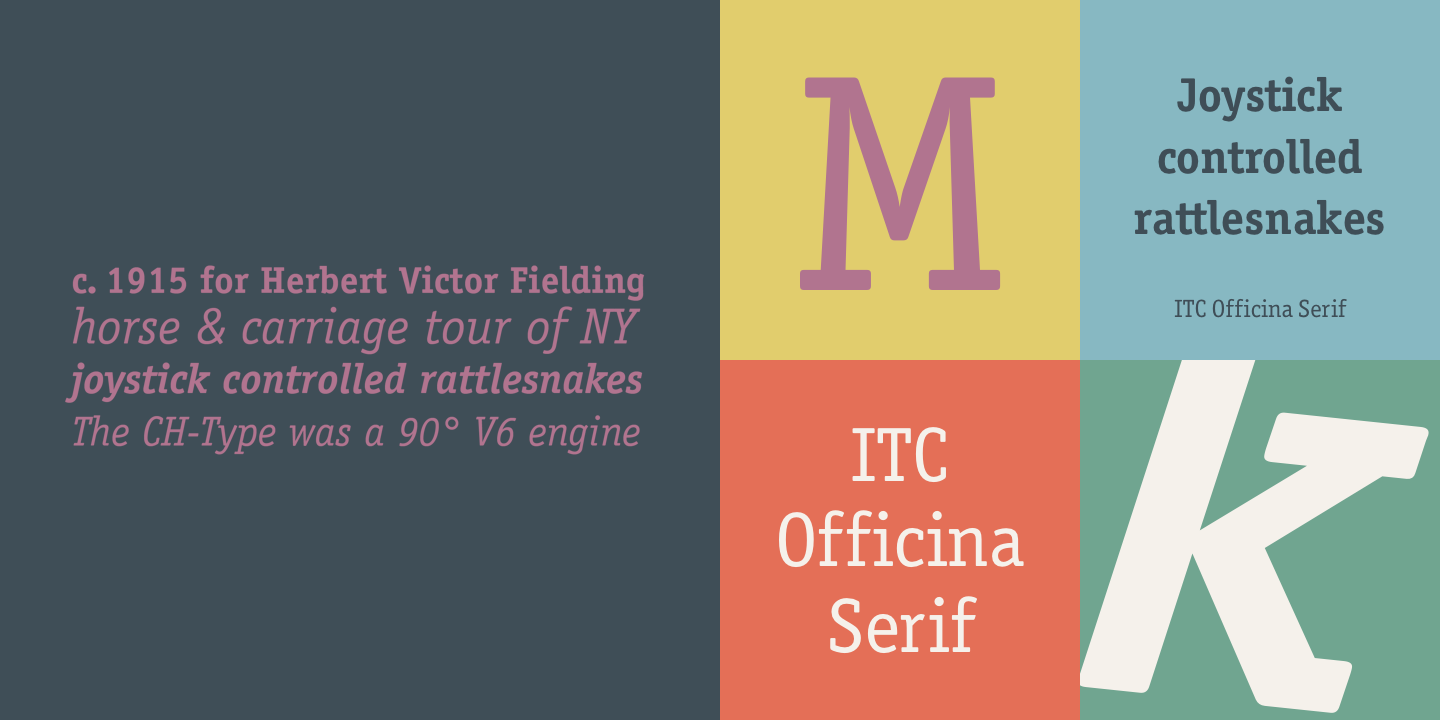 Fuente Officina Serif