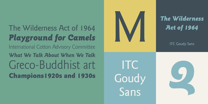 Fuente ITC Goudy Sans