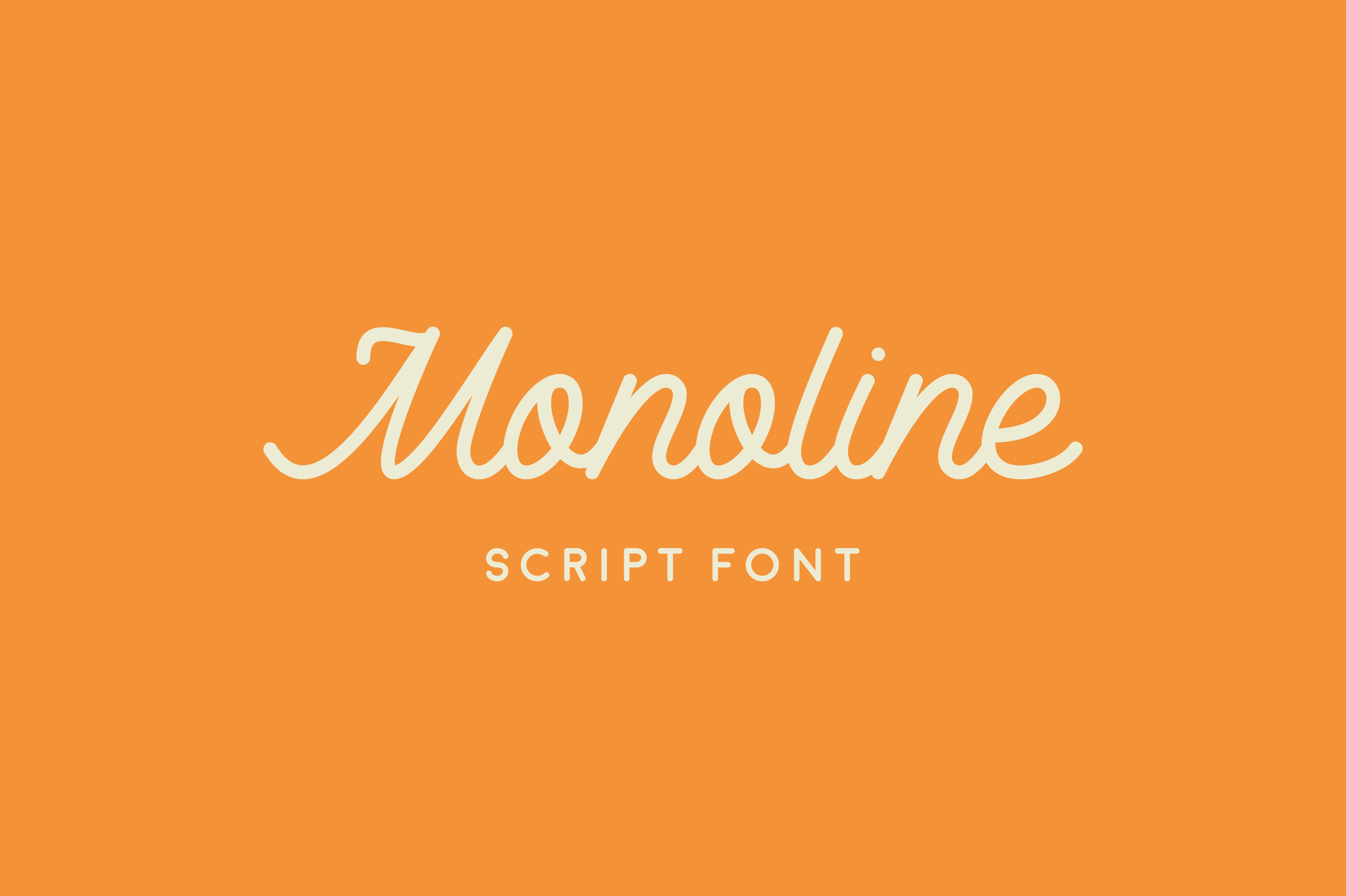 Fuente Monoline Script