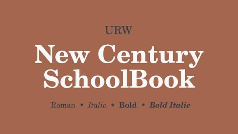 Fuente New Century Schoolbook