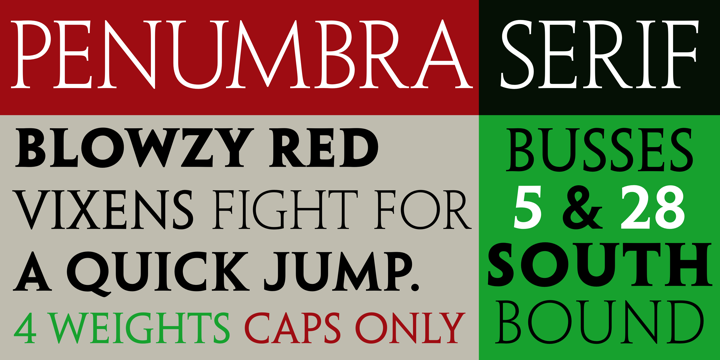 Fuente Penumbra Serif