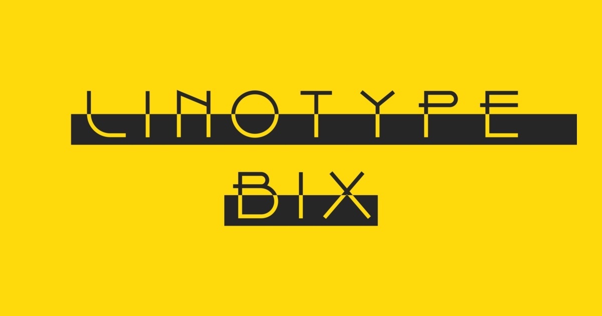 Fuente Linotype Bix