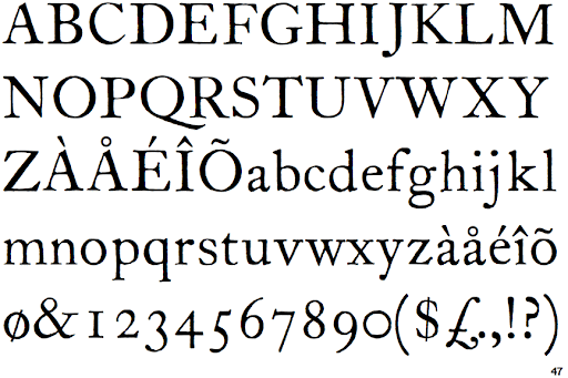 Fuente ITC Founders Caslon 42