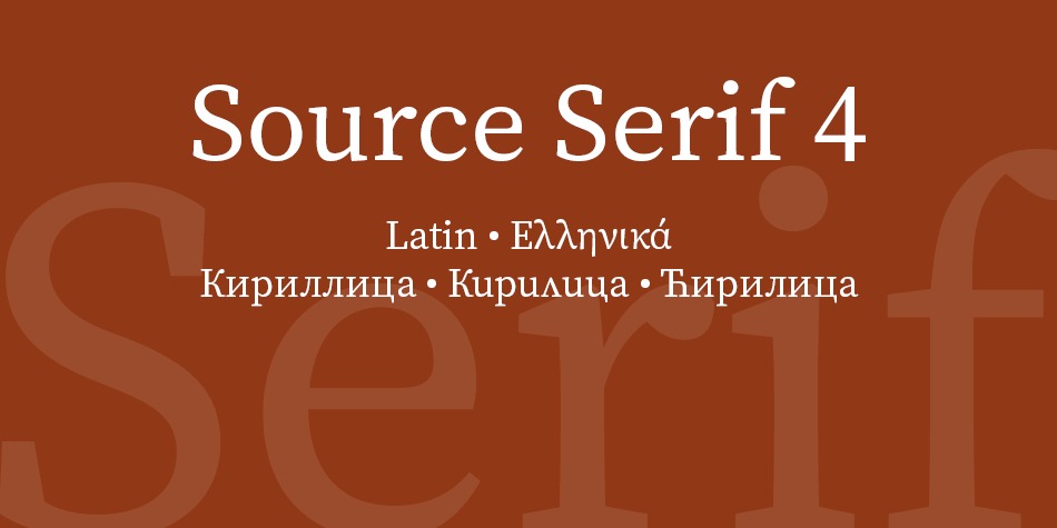 Fuente Source Serif 4