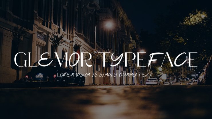 Fuente Glemor Typeface