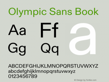 Fuente Olympic Sans