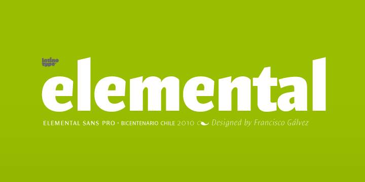 Fuente Elemental Sans Pro