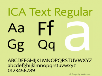 Fuente ICA Text