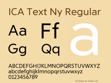 Fuente ICA Text Ny