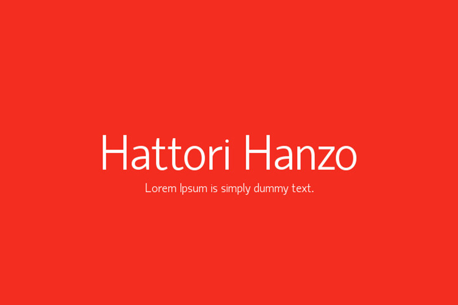 Fuente Hattori Hanzo