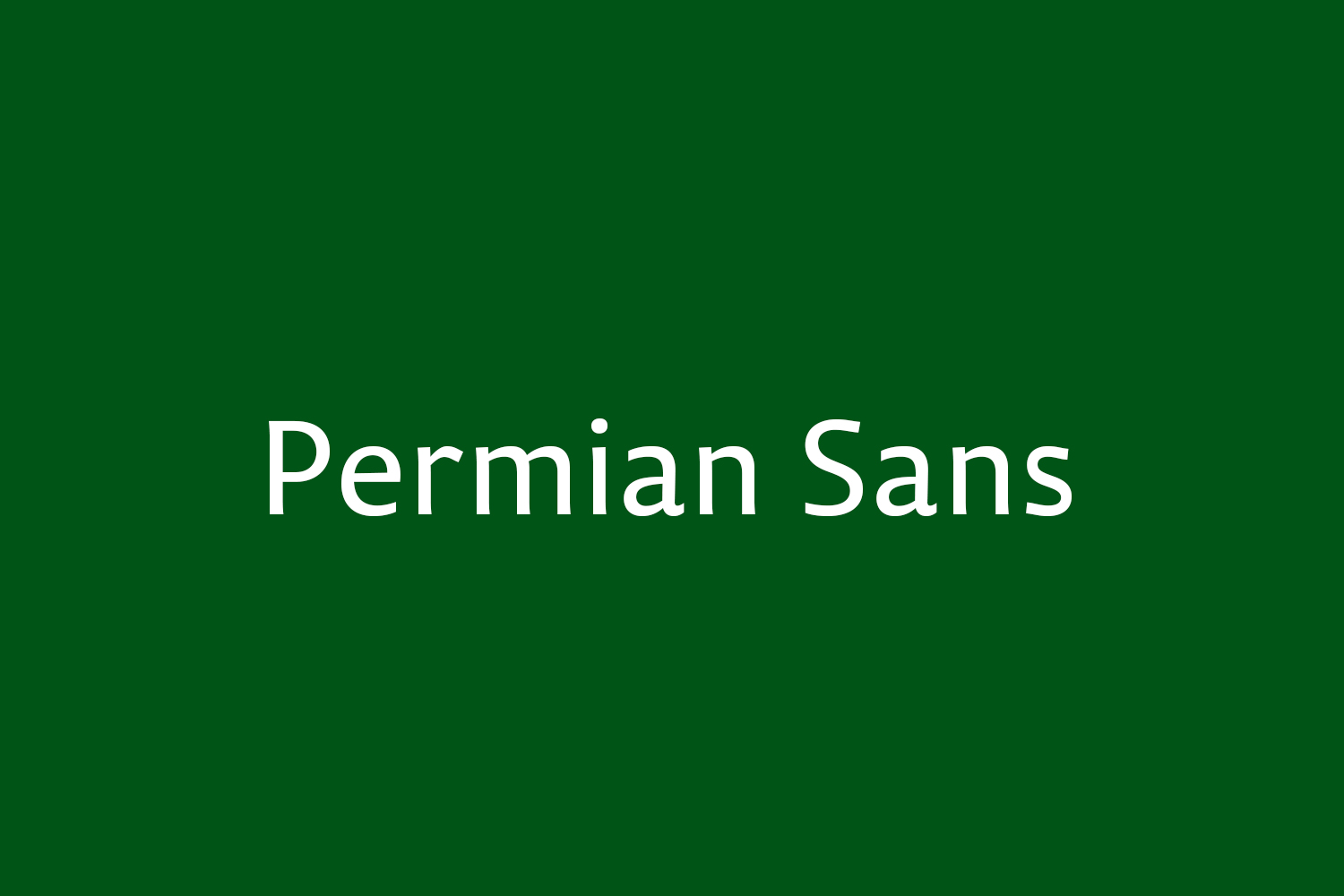 Fuente Permian Sans