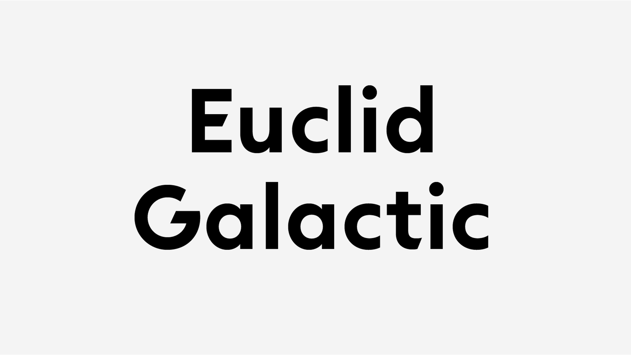 Fuente Euclid Galactic