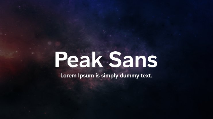 Fuente Peak Sans