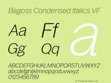 Fuente Bagoss Condensed