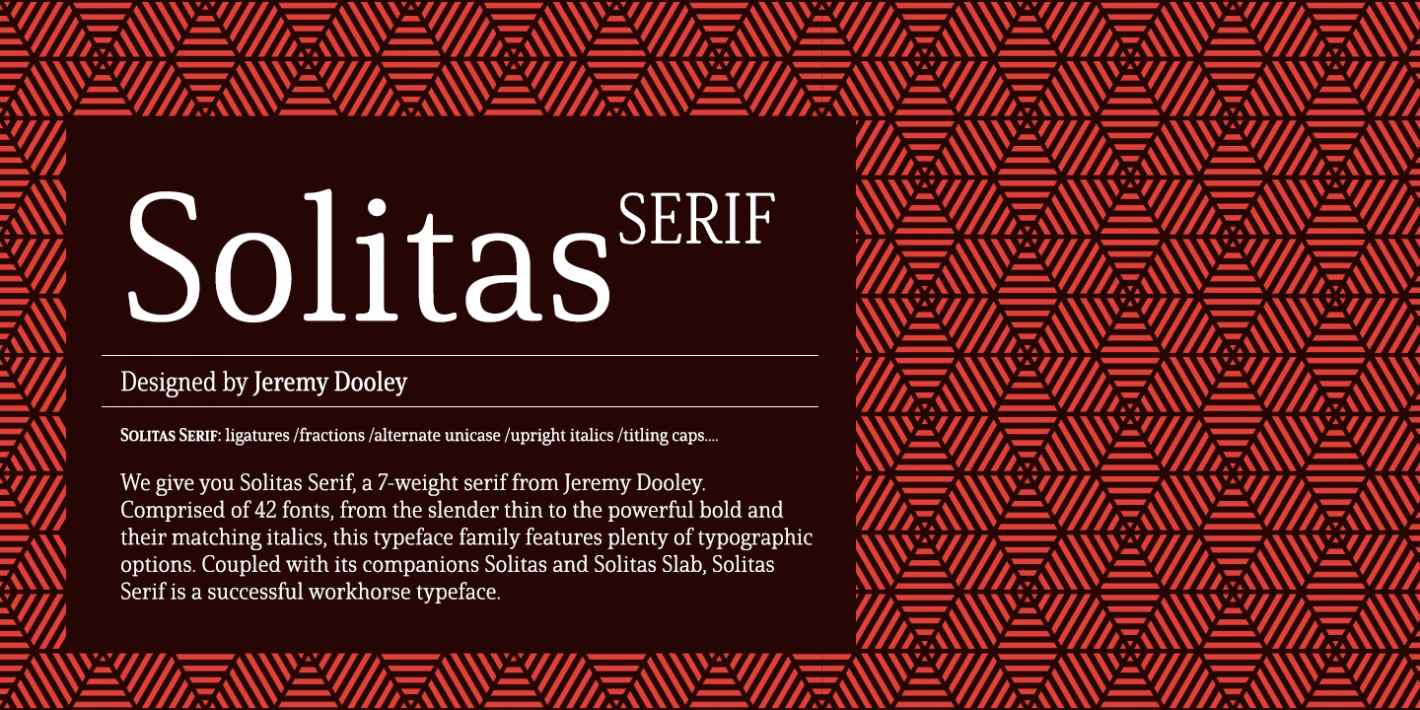 Fuente Solitas Serif