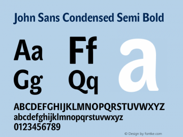 Fuente John Sans Condensed