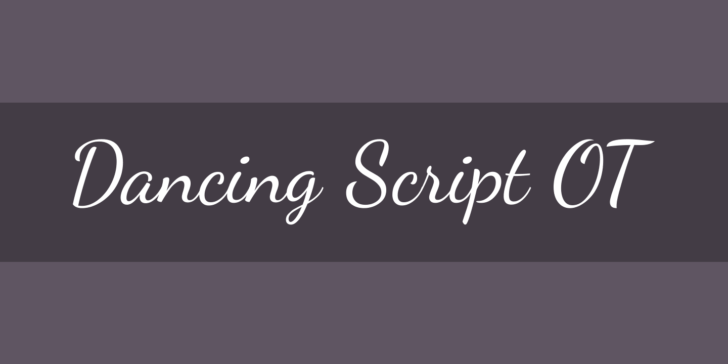 Fuente Dancing Script OT