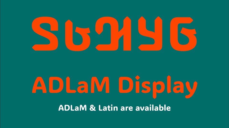 Fuente ADLaM Display