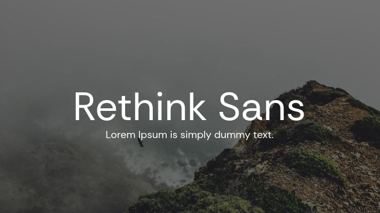 Fuente Rethink Sans