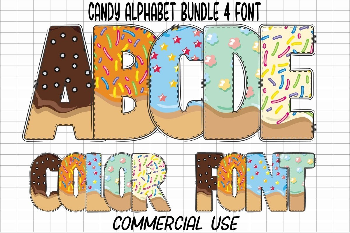 Fuente Candy Alphabet