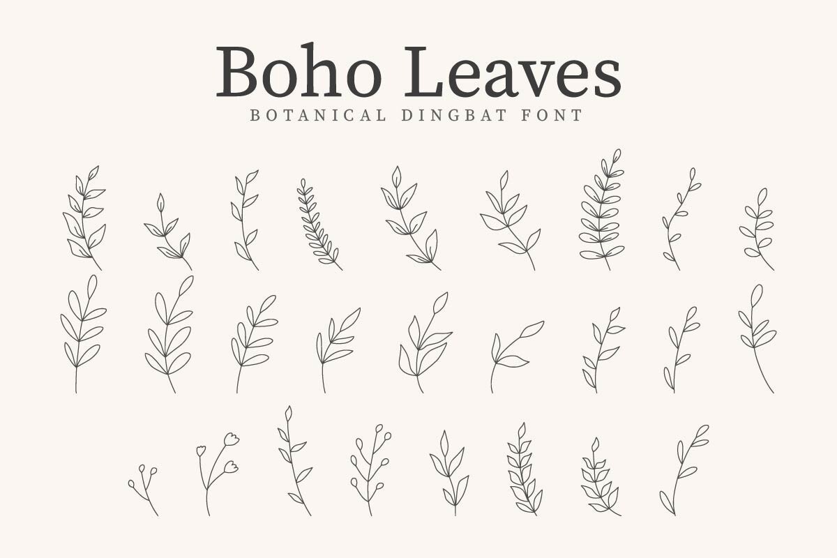 Fuente Boho Leaves