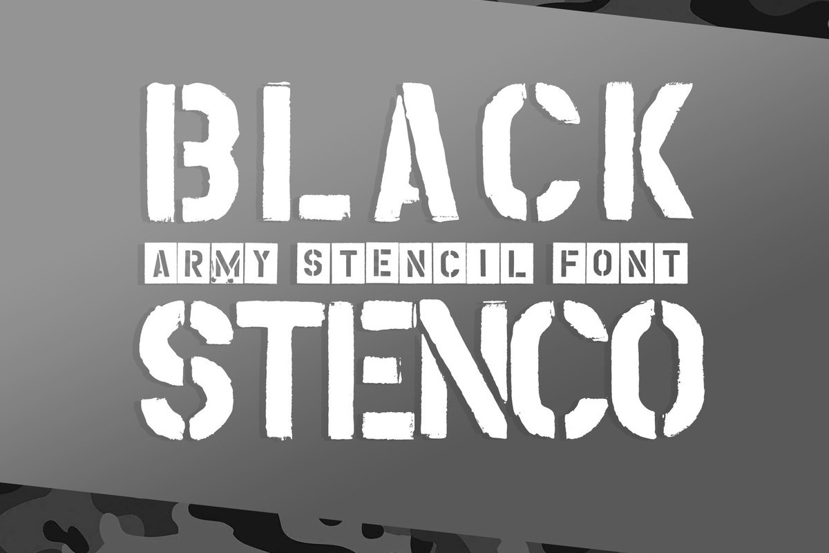 Fuente Black Stenco