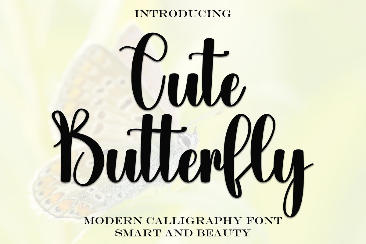 Fuente Cute Butterfly